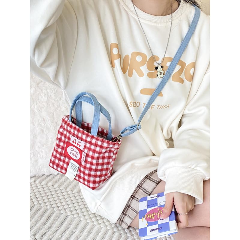 新品ショルダーバッグ レッド　赤チェック レッドタータンチェックのトートバッグ、スコットランドのショルダー